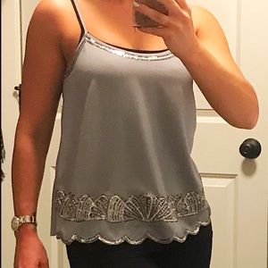 Grey Express tank top. Size small, brand new!!